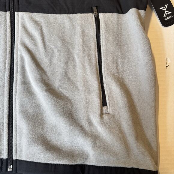 Xersion Big & Tall Mock Neck Fleece Vest Black Gray XLT Layering Piece NSYNC - Picture 6 of 13